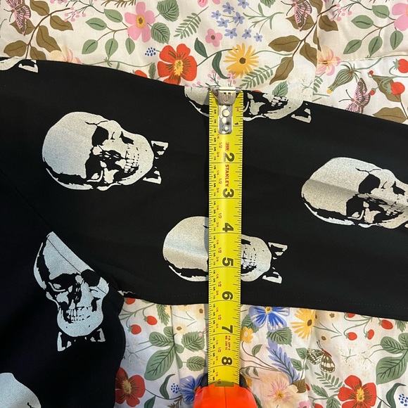 Saint Laurent Men Skulls button up long sleeve XS Rare